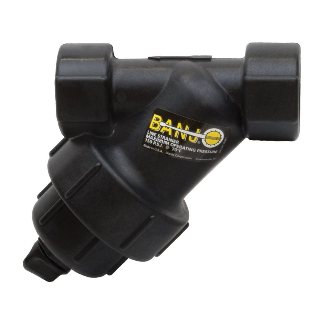 LS100-80 (Banjo) Strainer-Y 1 80Msh Poly Ss Screen