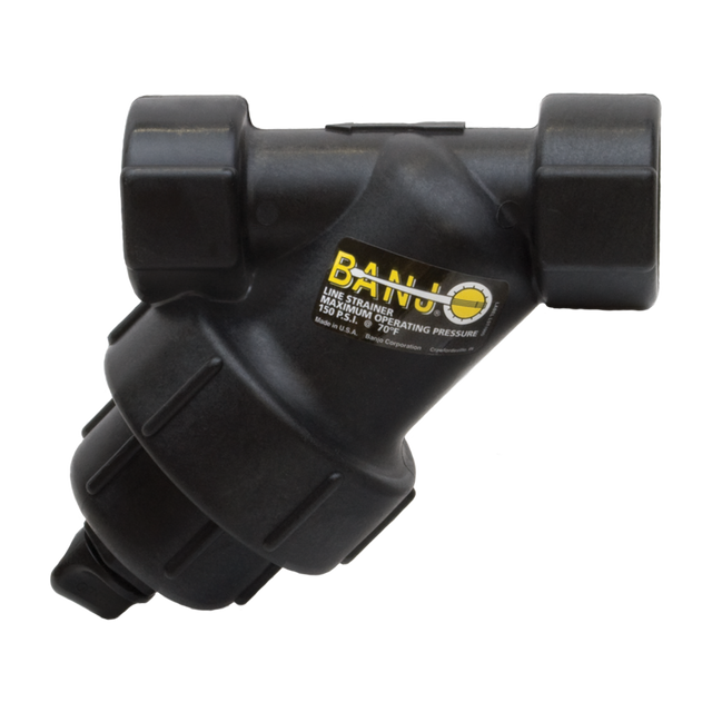 LS100-80 (Banjo) Strainer-Y 1 80Msh Poly Ss Screen