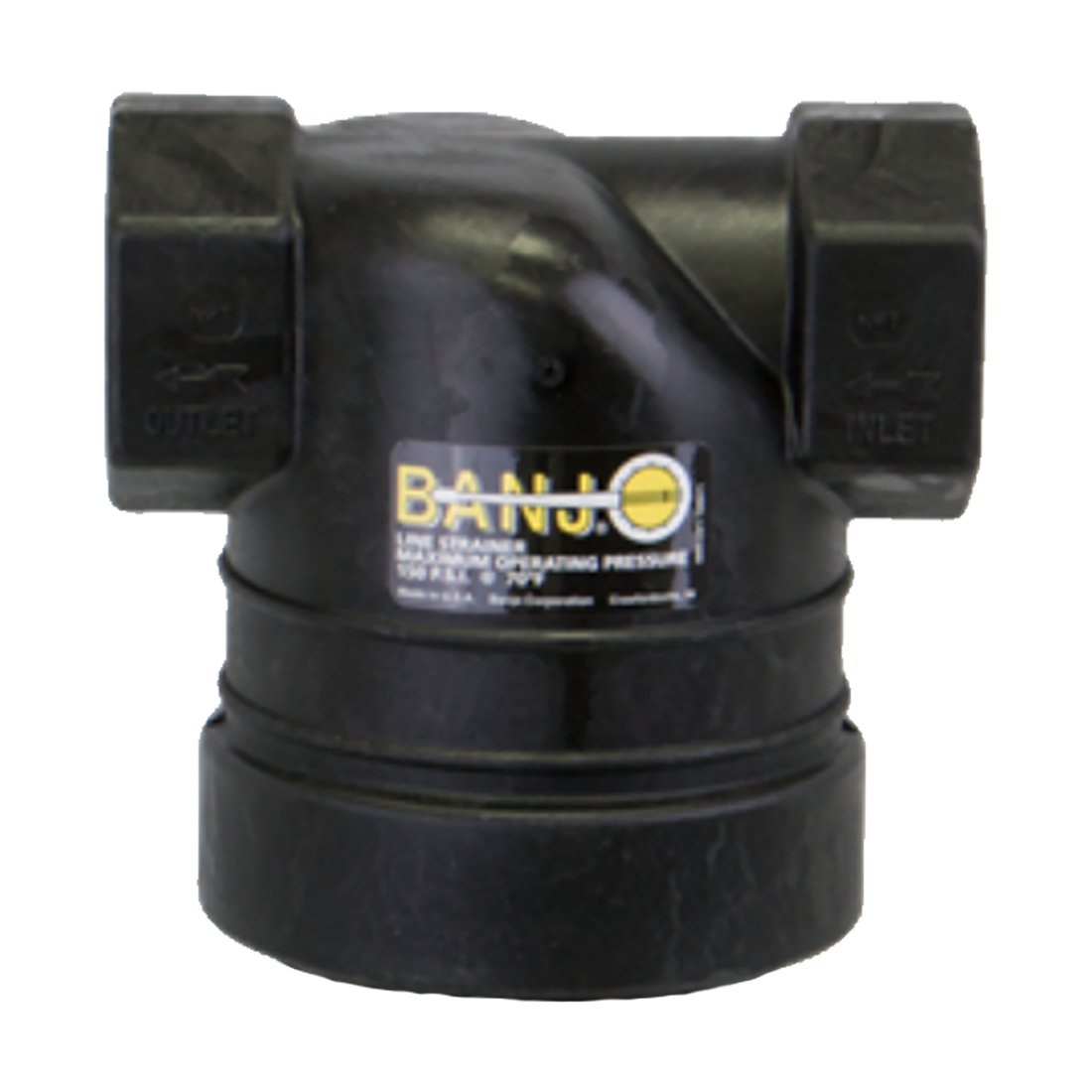 LST150-HB (Banjo) Strainer-T 1-1/2 Poly Head Bowl