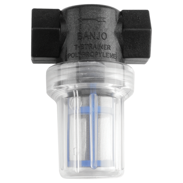 LSTM075-100C (Banjo) Strainer-Mini T 3/4 100Msh Ply Clr Bowl