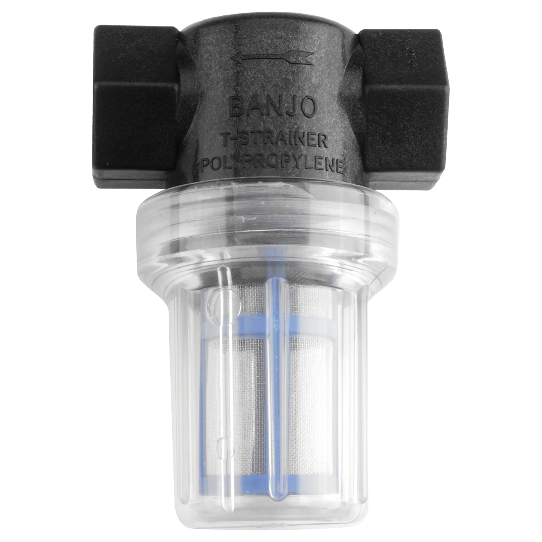 LSTM075-50C (Banjo) Strainer-Mini T 3/4 50Msh Ply Clr Bowl