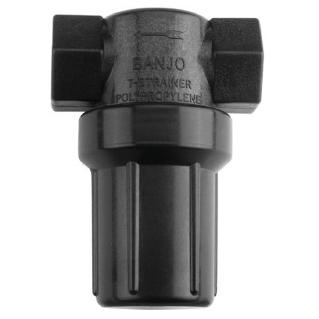 LSTM075-80 (Banjo) Strainer-Mini T 3/4 80Msh Ply Blk Bowl