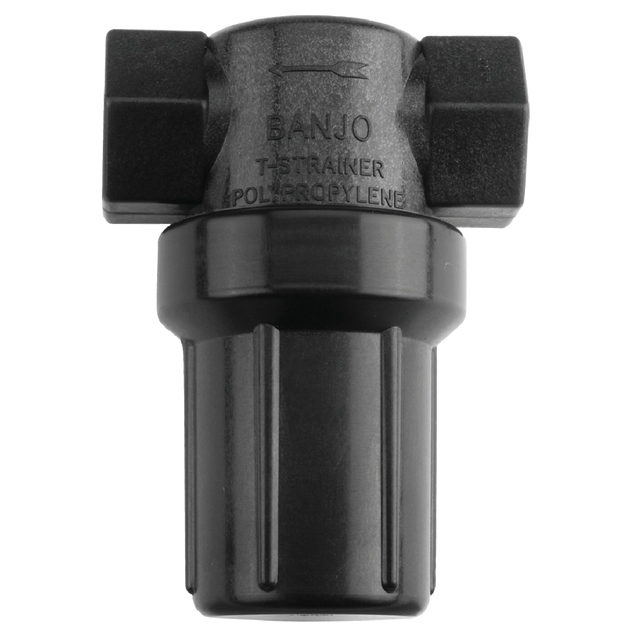 LSTM075-80 (Banjo) Strainer-Mini T 3/4 80Msh Ply Blk Bowl