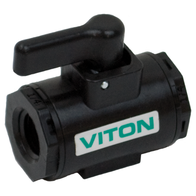 LV025V (Banjo) Valve-Micro 1/4 Fpt Fkm