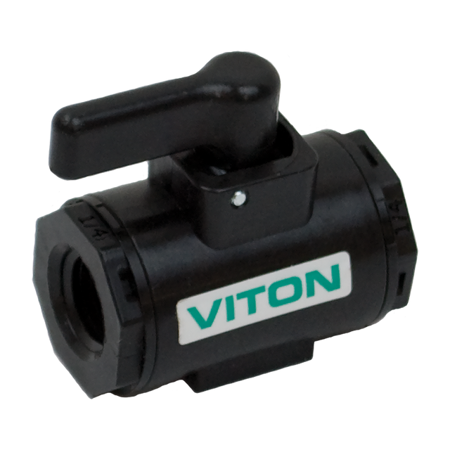 LV038V (Banjo) Valve-Micro 3/8 Fpt Fkm