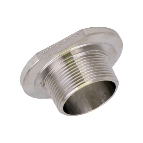 M200150MPTSS (Banjo) Fitting-1-1/2 Mpt X 2 Flg Ss