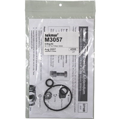 M3057 (Tekmar) | O-Ring Kit For 1-1/2 TO 2 Brass Valves