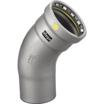 46255 (Megapress Fittings) | Elbow 45 3/4 PRS X FTG (10) | Megapress Gas Fittings | Elbow 45 | PRS X FTG | 3/4 | Carbon