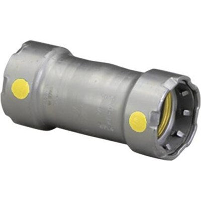 46076 (Megapress Fittings) | Coupling No Stop 1 PRS (5) | Megapress Gas Fittings | Coupling No Stop | PRS | 1 | Carbon