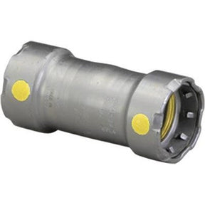 46074 (Megapress Fittings) | Coupling No Stop 1/2 PRS (10) | Megapress Gas Fittings | Coupling No Stop | PRS | 1/2 | Carbon