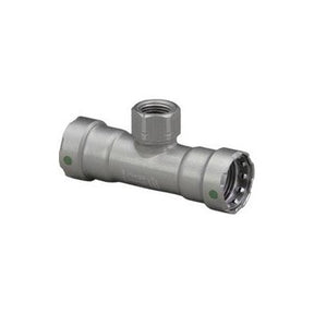45650 (Megapress Fittings) | Tee 1-1/4 X 1 PRS X PRS X FPT (1) | Megapress Fittings | Tee | PRS X PRS X FPT | 1-1/4 X 1 | Carbon
