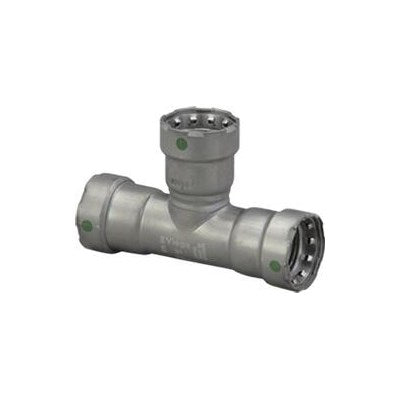 45455 (Megapress Fittings) | Tee 1-1/4 X 1-1/4 X 1/2 PRS (1) | Megapress Fittings | Tee | PRS X PRS X PRS | 1-1/4 X 1-1/4 X 1/2 | Carbon