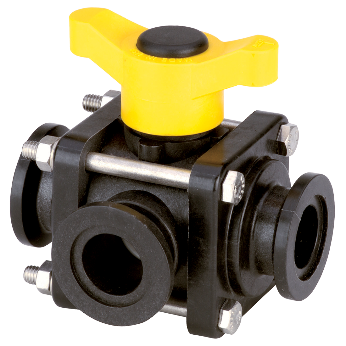 MV100SL (Banjo) Valve-Mfld Ball 1 Flg 3-Way Side Load