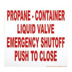 Dprint Part (P149) Plastic Esv Sign Shut Off -Push To Close