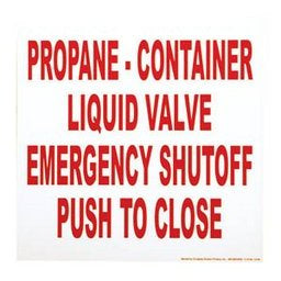 Dprint Part (P149) Plastic Esv Sign Shut Off -Push To Close
