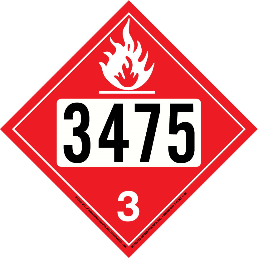 R307 Sign Dprint Part (20-P307) Sign 12 In. X 12 In. , Red On White,