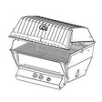 P4XN | Broilmaster Premium Grill Head NG, black