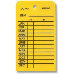 Fyr-Fyter Sales & Service Part (P Tag) Plastic Inspection Tag For