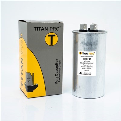 TRCFD7075 (Packard) | 70+7.5 MFD 440/370V Round | Dual Capacitor