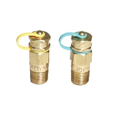 310 (Petes Plug) | Petes Plug 3/8" NPT X 1.5 Oal Nordel | Gauge Accessory | Test Plug | 45359 | Brass/Nordel
