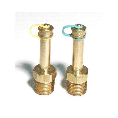 700XL (Petes Plug) | Petes Plug 1/2" NPT X 3 Oal Neoprene | Gauge Accessory | Test Plug | 45293 | Brass/Neoprene