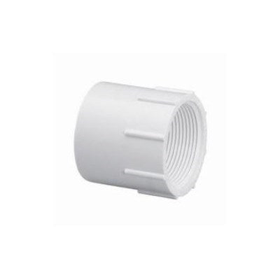 Pvc AD 3/4 X 1/2 Slp X FPT (Mueller Pvc) | Pvc Fml Adptr 3/4 SLIPX1/2 Fipt 435-10 | Pvc Fittings | Female Adapter | Slip x FPT | 3/4 X 1/2 | Pvc