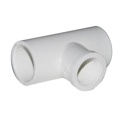 Pvc T 3/4 Slp X FPT X Slp (Mueller Pvc) | Pvc Tee Clean Out 3/4 (403-007) | Pvc Fittings | Tee - Clean Out | Slip x FPT x Slip | 3/4 | Pvc
