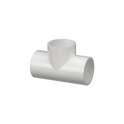 Pvc T 1-1/2 (Mueller Pvc) | Pvc Tee 1-1/2 (401-015) | Pvc Fittings | Tee | Slip | 1-1/2 | Pvc