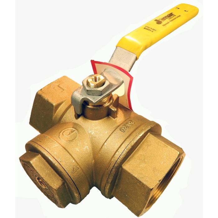 100-838 (Jomar) 2 FPT Filterball Ball Valve full port with strainer screen