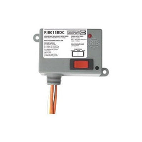 RIB01SBDC (Functional Devices) | Enclosed Relay | Class 2 Dry Contact Input | 120Vac pwr | 20A Spst + Override