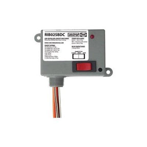RIB02SBCDC (Functional Devices) | Enclosed Relay | Class 2 Dry Contact Input | 208-277Vac pwr | 20A SPDT + Override