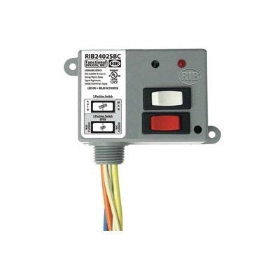 RIB2401SBC (Functional Devices) | Enclosed Relay 20Amp SPDT + Override