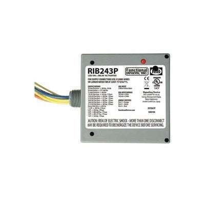 RIB243P (Functional Devices) | Enclosed Relay 20Amp 3PST 24Vac/dc