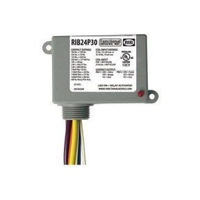 RIB24P30 (Functional Devices) | Enclosed Relay 30Amp DPDT 24Vac/dc