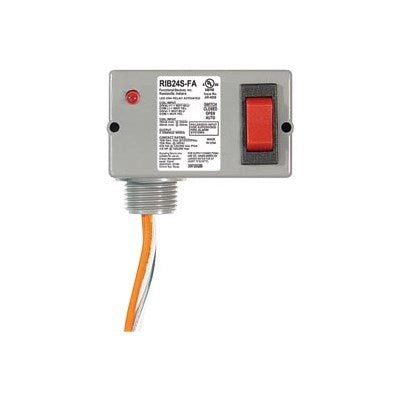 RIB24S-FA (Functional Devices) | Enclosed Relay | 10A | Spst W/Override sw | Polarized 24Vdc