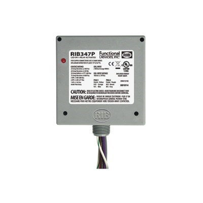 RIB347P (Functional Devices) | Enclosed Relay 20Amp DPDT 347Vac