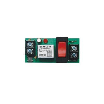 RIBMN12S-FA (Functional Devices) | Panel Relay 2.75x1.25in 15Amp Spst + Override Polarized 12Vdc/12Vac
