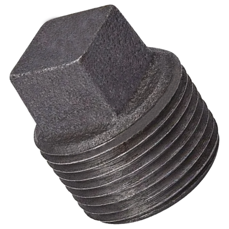 BSPL | Plug-Sq Head 2-1/2 Sch 80 Black Iron Xh
