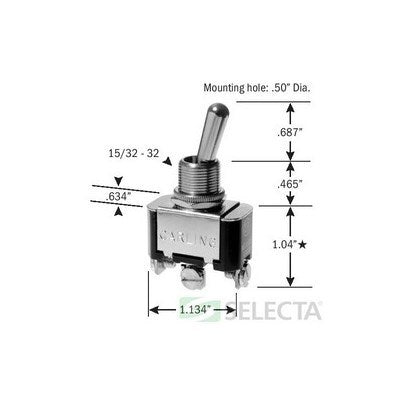 SS20615 (Selecta Switch) | Switch SPDT On-Off 20A
