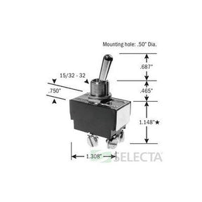 SS2077A (Selecta Switch) | Switch DPST On-Off 20A 125VSELECTA