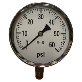 4124DSB60 | Gauge-1/4 Mpt Br Btm Mt 4 Dry 0-60 Psi