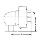 Full-Circle Inc. Part (Smac-114Ln 90) Smac 1 1/4 Fpt 90 Degree Swivel