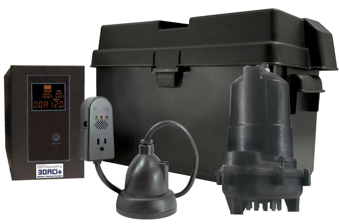 MET20372-b (Ion Technologies) | Ion 30ACi+ (1/3 HP) - Sump Pump Battery Backup AC System