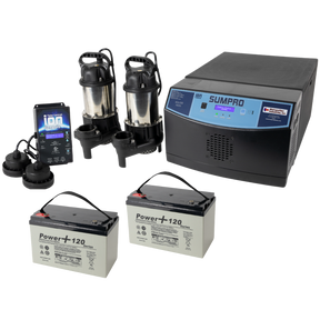 iSP20239-b (Ion Technologies) | Sumpro Platinum Genesis (2- 3/4 HP) - Dual Pump Battery Backup AC System