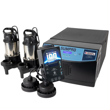iSP30239 (Ion Technologies) | Sumpro Platinum Genesis (2- 3/4 HP) - Dual Pump Battery Backup AC System