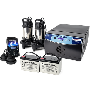 Sumpro Platinum Genesis Dual Pump AC Backup System (Batteries Included) - iSP20239-b