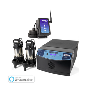 iSP20490-P (Ion Technologies) | Sumpro Platinum Ion + Connect (2- 3/4 HP) - Dual Pump Battery Backup AC System