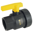 UV050FP (Banjo) Valve-Ball 1/2 Single Union Poly