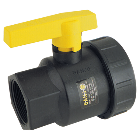 UV050FP (Banjo) Valve-Ball 1/2 Single Union Poly