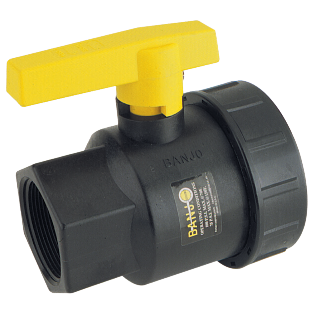 UV075FP (Banjo) Valve-Ball 3/4 Single Union Poly